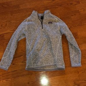 grey quarter zip Patagonia